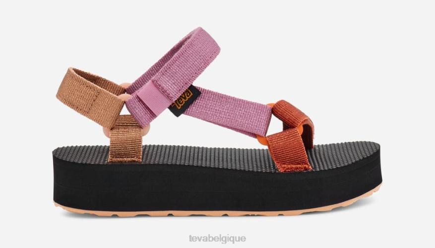 Teva forme intermédiaire pour enfants universelle métallique 4D2N158rose métallisé multicolore