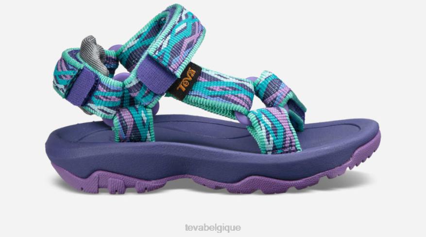 Teva ouragan xlt 2 pour grands enfants 4D2N335verre de mer delmar/violet
