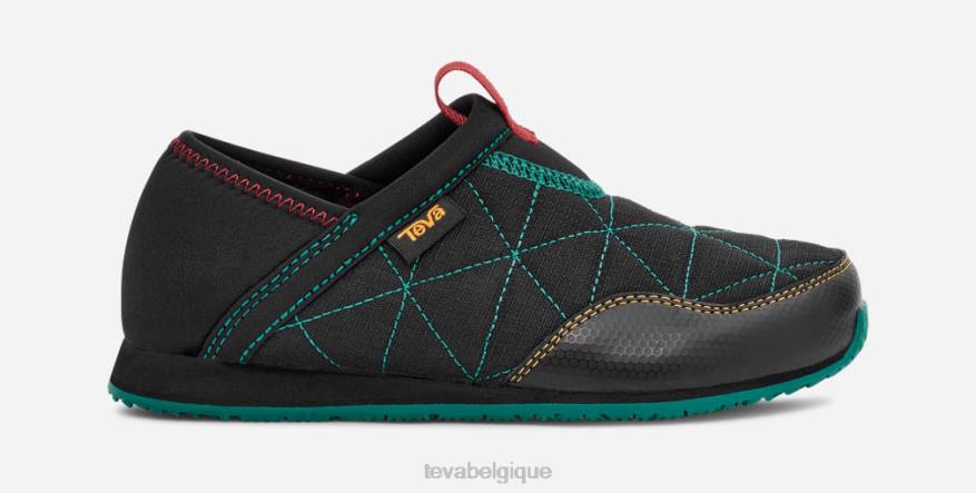 Teva les enfants se souviennent 4D2N367noir/vert cadmium