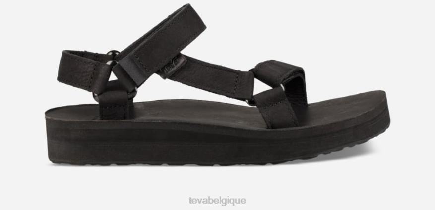 Teva mi-forme universelle en cuir pour femme 4D2N78noir