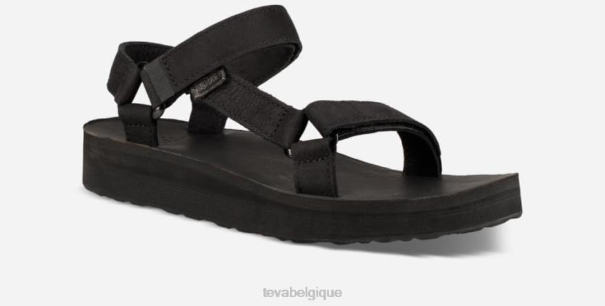 Teva mi-forme universelle en cuir pour femme 4D2N78noir