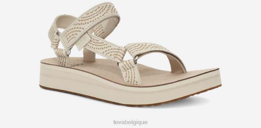 Teva mi-forme universelle géométrique pour femme 4D2N75cygne blanc