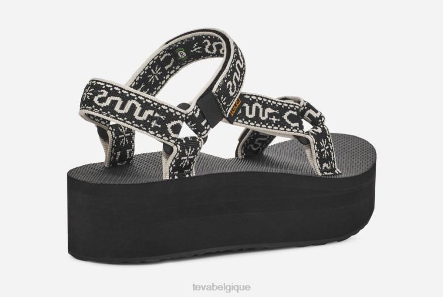 Teva plateforme universelle pour femmes 4D2N47bandana noir/bouleau