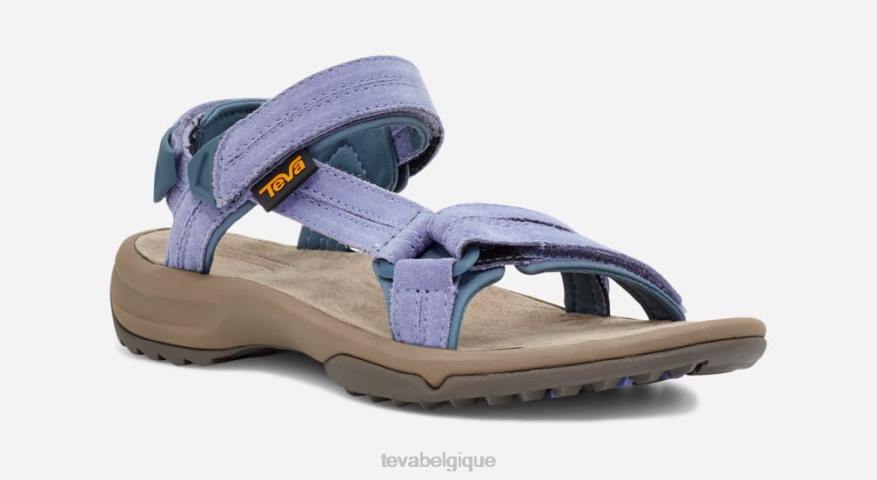 Teva terra fi lite daim pour femme 4D2N136impression violette