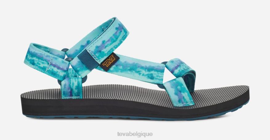 Teva tie-dye universel original pour femme 4D2N130sorbet bleu corail
