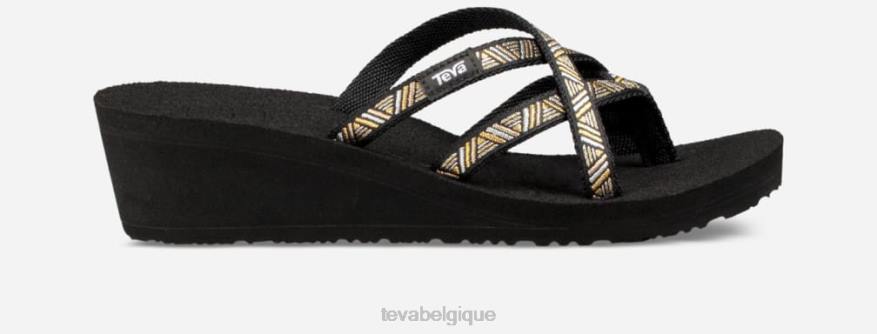 Teva chaussures compensées mush mandalyn pour femmes ola 2 4D2N59agave noir métallisé