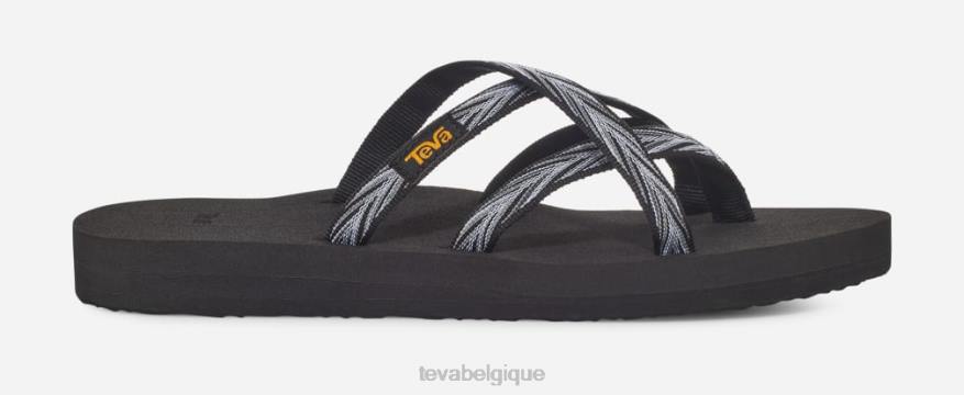 Teva olowahu pour femmes 4D2N44paumes noir/blanc