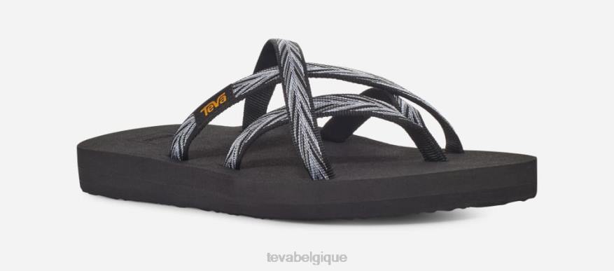 Teva olowahu pour femmes 4D2N44paumes noir/blanc