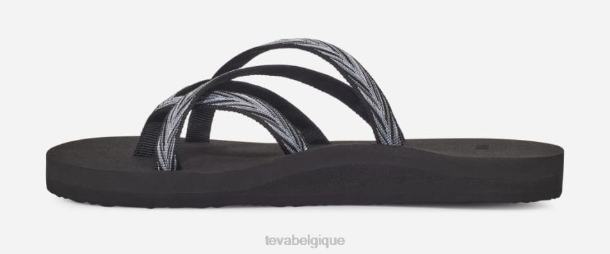 Teva olowahu pour femmes 4D2N44paumes noir/blanc