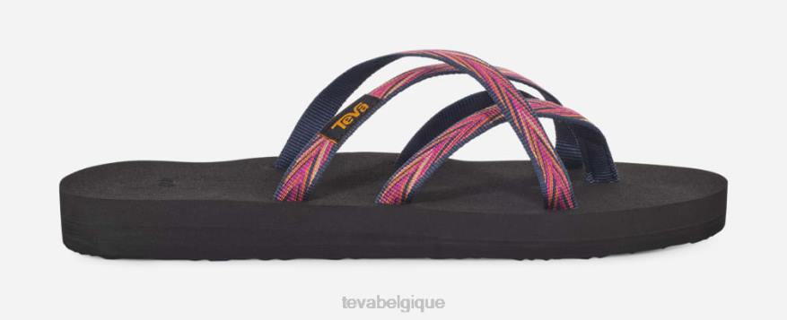 Teva olowahu pour femmes 4D2N46palmiers indigo/rose violet