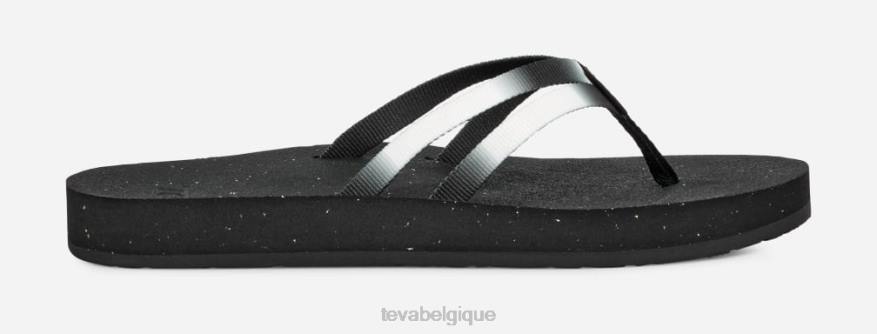 Teva reflip à bretelles dégradées pour femmes 4D2N92aura noir/blanc