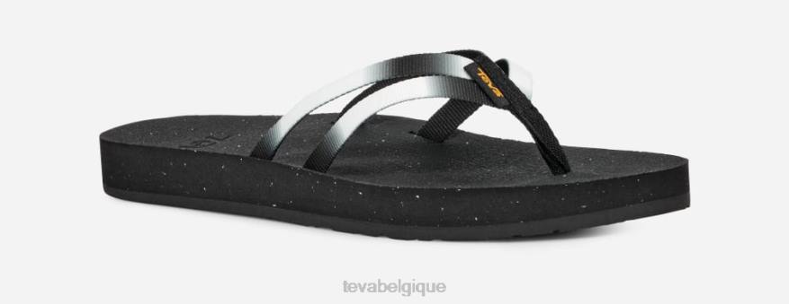 Teva reflip à bretelles dégradées pour femmes 4D2N92aura noir/blanc