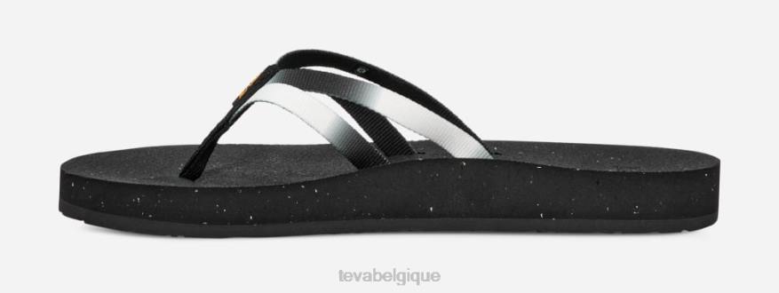 Teva reflip à bretelles dégradées pour femmes 4D2N92aura noir/blanc