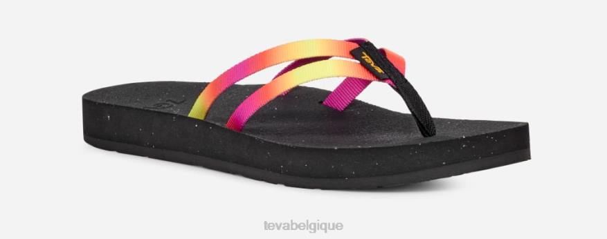 Teva reflip à bretelles dégradées pour femmes 4D2N93aura rose violette