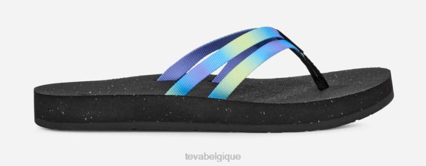 Teva reflip à bretelles dégradées pour femmes 4D2N94aura ombre citron vert