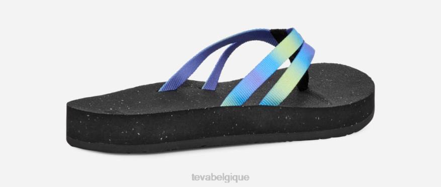 Teva reflip à bretelles dégradées pour femmes 4D2N94aura ombre citron vert
