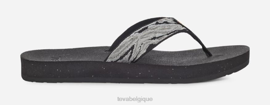 Teva reflip pour femmes 4D2N122vagues noir/blanc