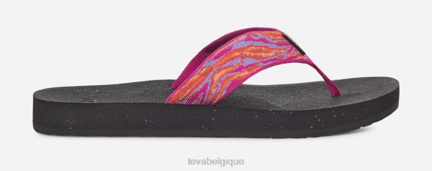 Teva reflip pour femmes 4D2N123vagues rose violet