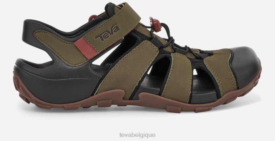 Teva silex pour hommes 4D2N385olive foncé
