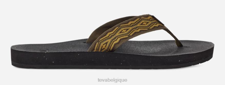 Teva reflip pour hommes 4D2N267coing olive foncé