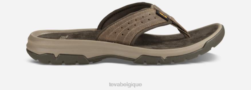 Teva tongs langdon pour hommes 4D2N395noyer
