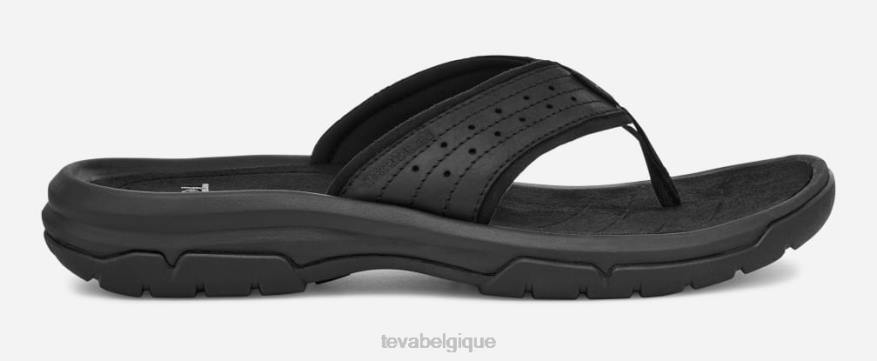 Teva tongs langdon pour hommes 4D2N396vrai noir
