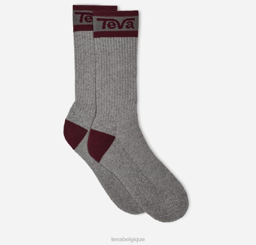 Teva chaussettes universitaires pour tous les genres 4D2N300gris/bordeaux