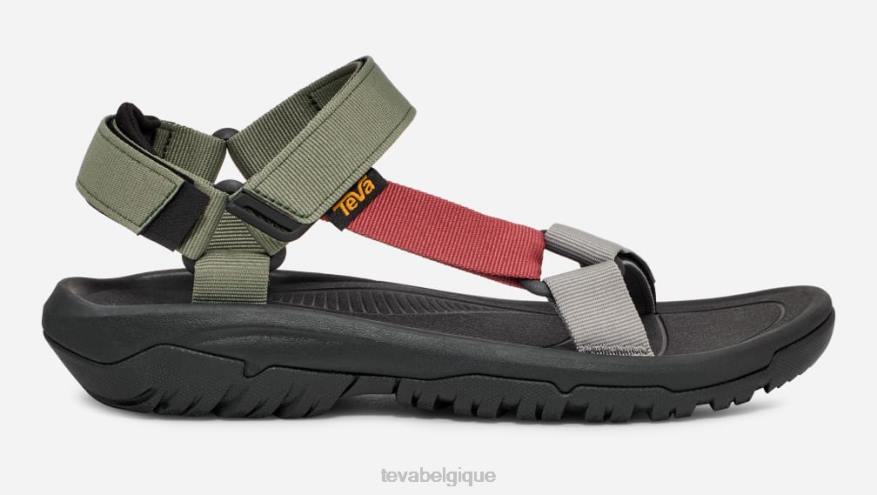 Teva ouragan xlt2, tous genres 4D2N229olivine/rouge brique multi